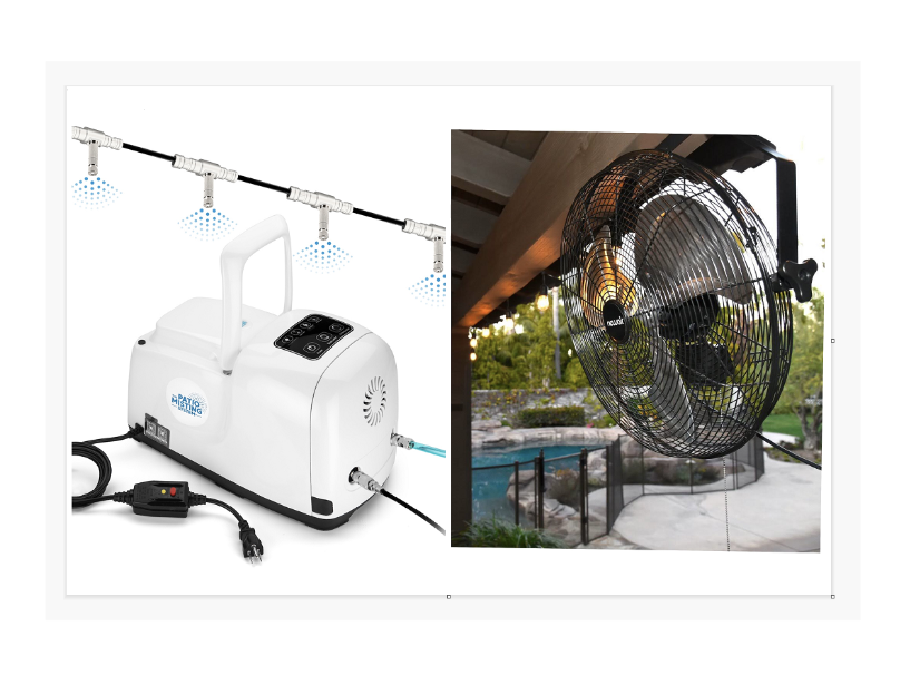 Mist Cooling Fans and Patio Misting Systems The Patio Misting System