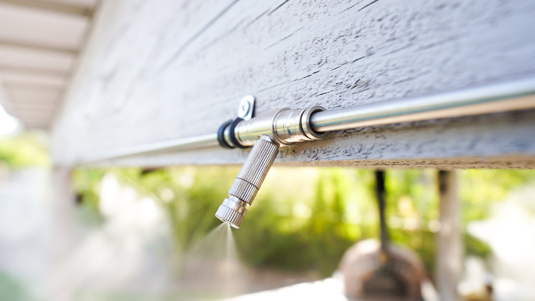up close patio misting system mister nozel