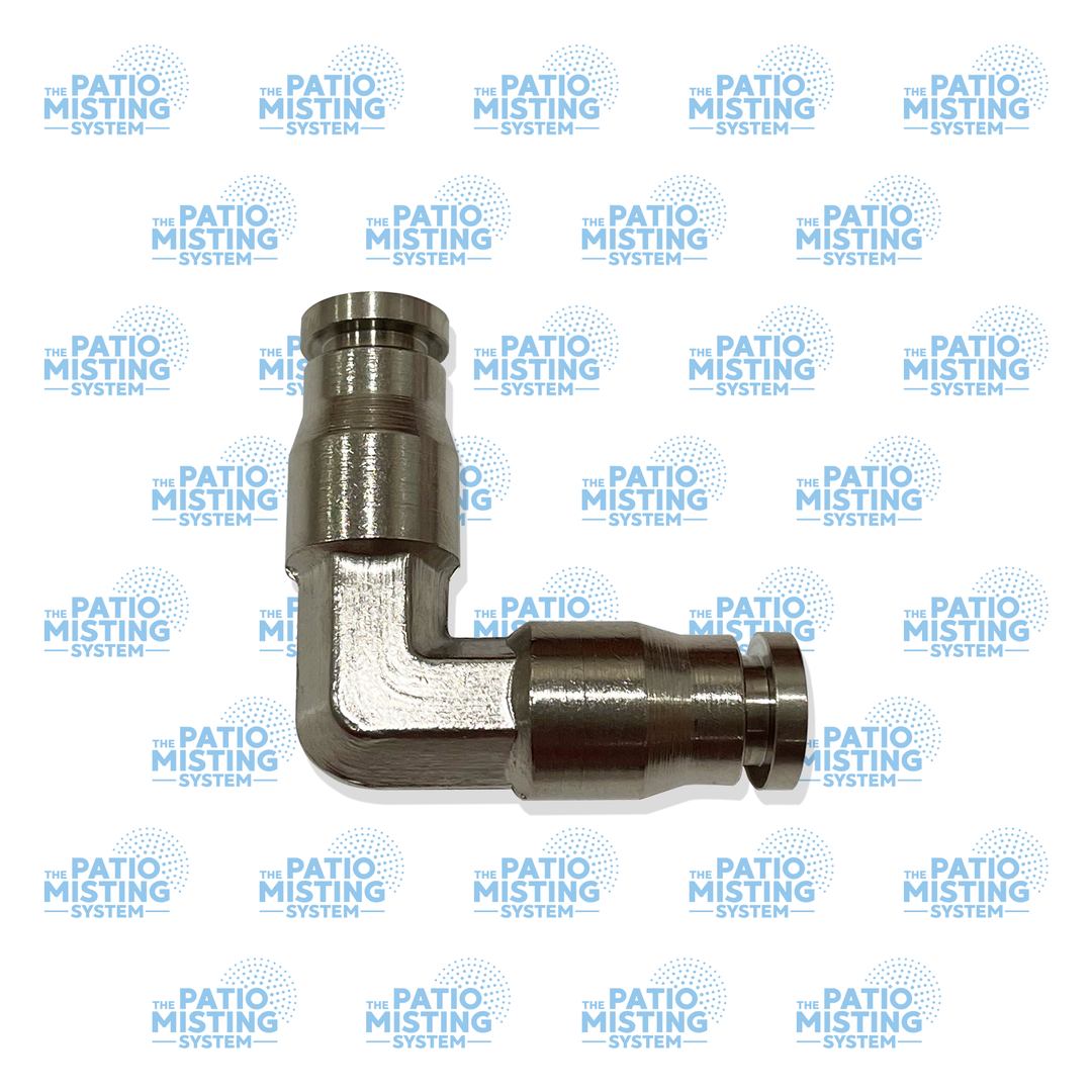 90 degree elbow joint accessory attaches with the misting system for patio
