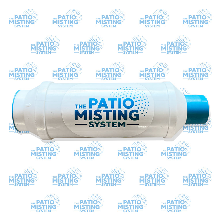in line water filter additional misting system accessory