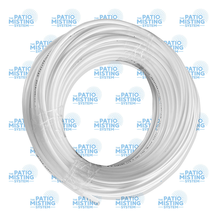 white tubing 60 feet additional misting system accessory