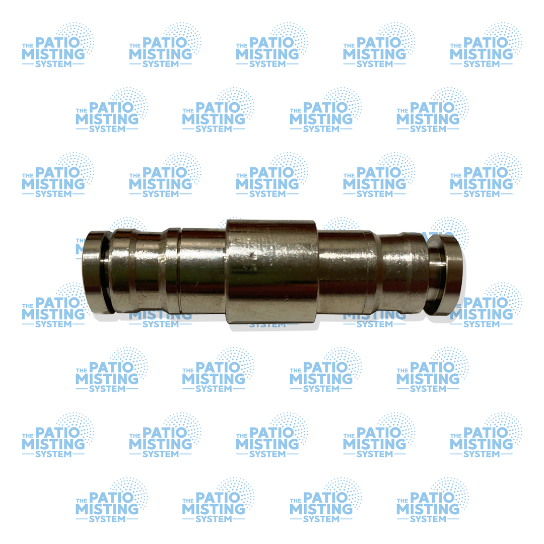 1/4 inch coupling joint with no nozzle hole to enhance the installation of misters for patio