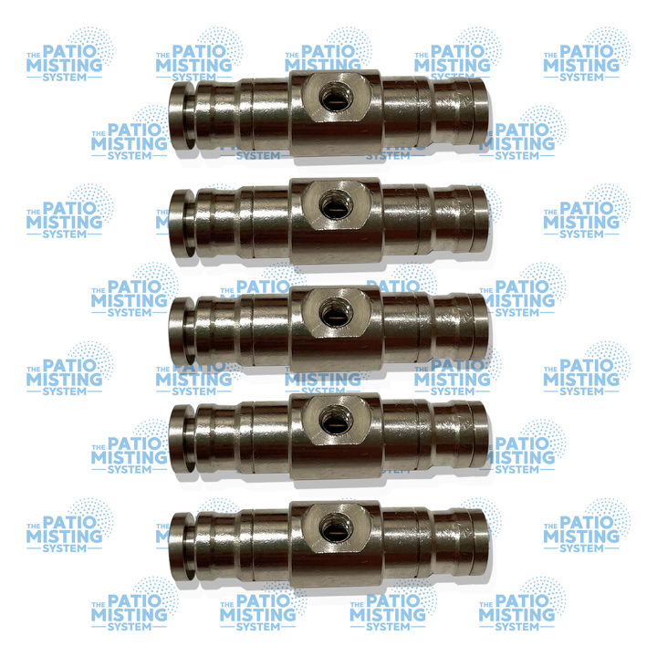5 piece coupling joint with nozzle holes to mist america