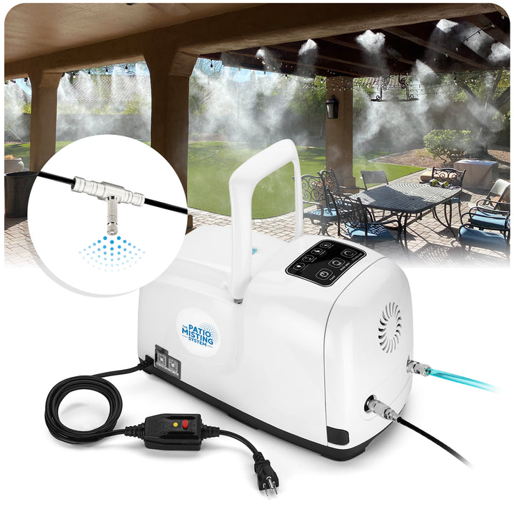 patio misting system pro with diagram